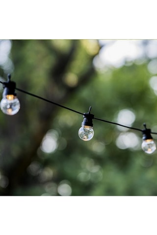 2 guirlandes lumineuses intérieur et extérieur 10 LED solaires Party Clear Solar - 6 m