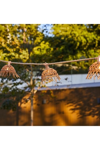 Guirlande solaire LED Mafy - Blanc chaud - 10 x 3 W