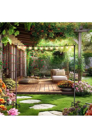 Support de guirlande - Noir