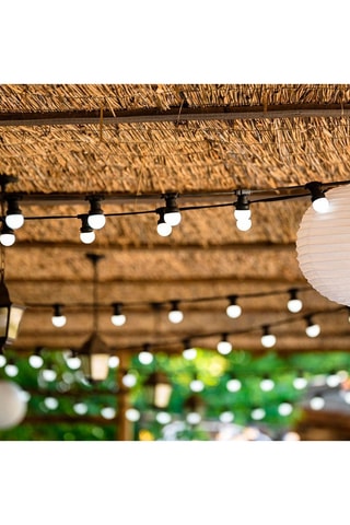 Guirlande solaire LED Billy - Blanc chaud - 5,7 m