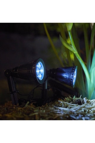 Projecteur solaire d’extérieur LED 2-en-1 Spiky Away - Noir - 5 W