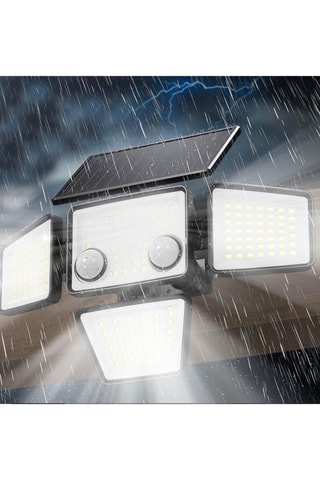 4 projecteurs solaires LED Fairview - Noir 