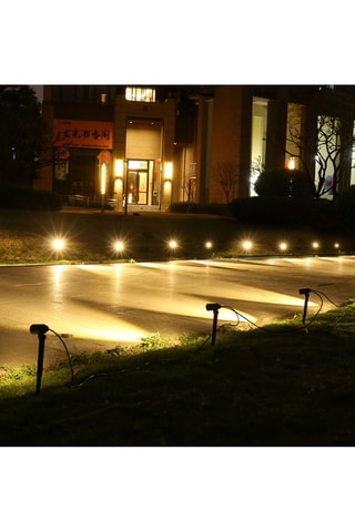 8 spots solaires LED Roundy - Noir - 8 x 3,5 W