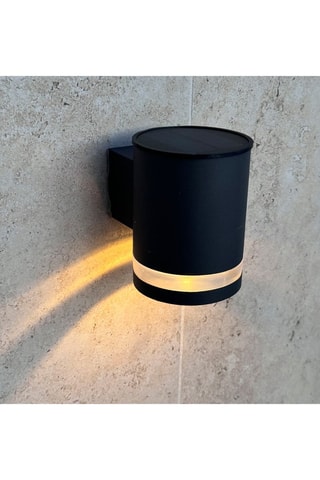 2 appliques murales solaires d’extérieur LED Helio - Noir - 2 x 0,16 W