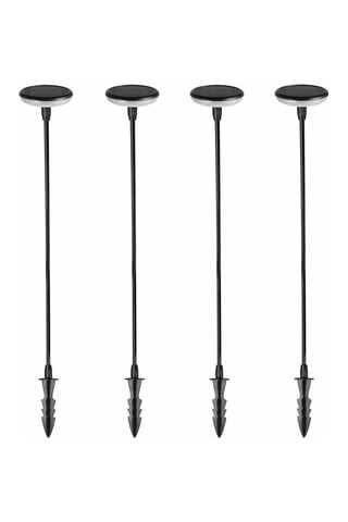 4 balises solaires LED Lucenty - Noir