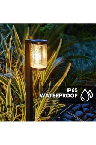 2 balises solaires LED Beamlit - Noir