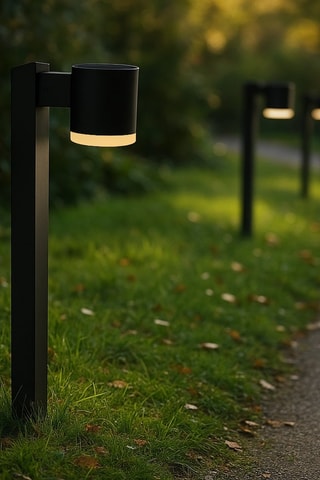 Balise solaire LED Novia Tall - Noir - 1,2 W