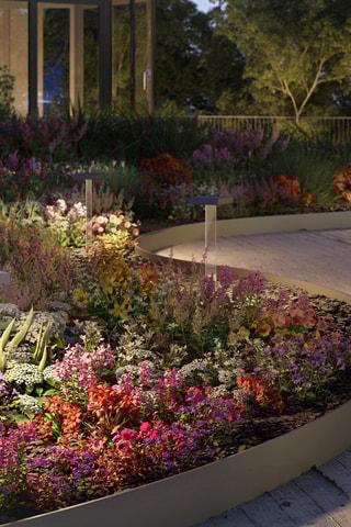 Balise solaire LED Scotty - Noir et transparent - 2,6 W