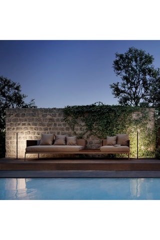 Borne solaire LED Stem mini - Noir - 2 W