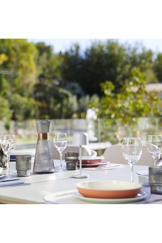 Lampe de table sans fil LED rechargeable Sophia - Gris clair