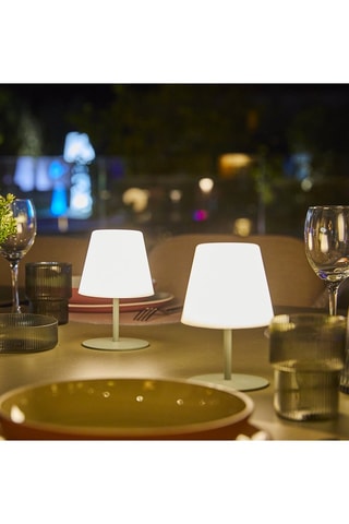 2 lampes de table sans fil LED Twins Bohème - Vert