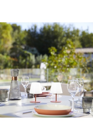 2 lampes LED extérieures Twins - Blanc et noir