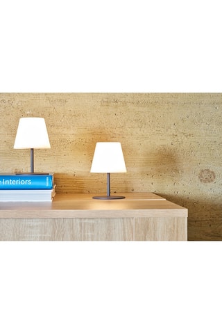 2 lampes LED extérieures Twins - Blanc et noir