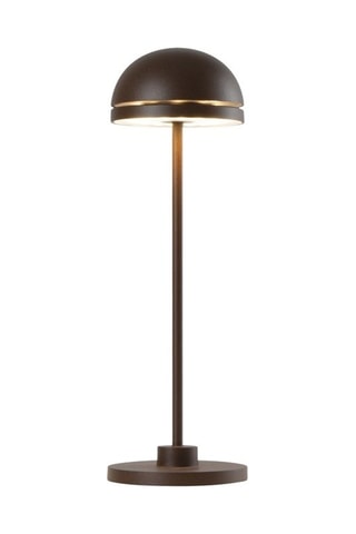 Lampe de table touch aluminium LED DUPLO CUP Rouille H26cm