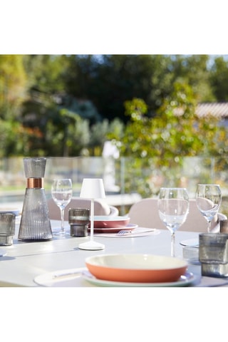 Lampe de table LED rechargeable Emily - Blanc