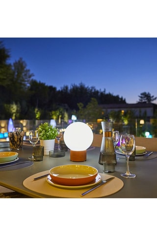 Lampe LED extérieure Terra Concrète - Terracotta et blanc