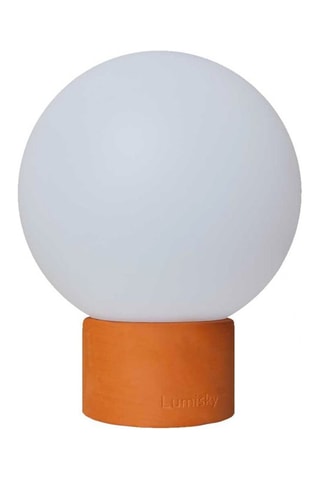 Lampe LED extérieure Terra Concrète - Terracotta et blanc