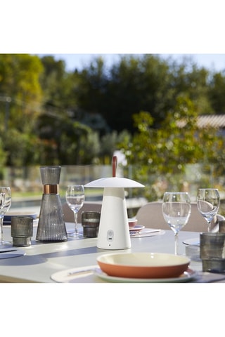 Lampe de table LED extérieure Fungy - Blanc