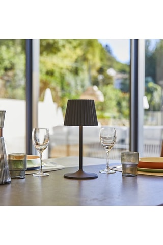 Lampe de table d'intérieur et d'extérieur LED sans fil Abby - Noir