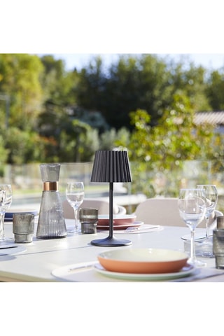 Lampe de table d'intérieur et d'extérieur LED sans fil Abby - Noir