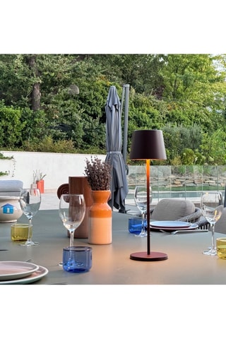 Lampe de table LED sans fil Kelly - Marron