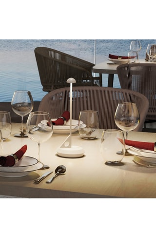 Lampe de table LED sans fil Lume - Blanc