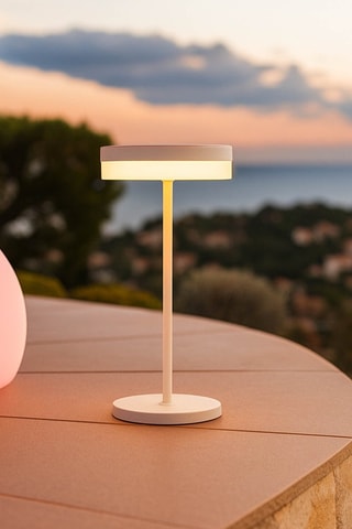 Lampe de table LED solaire sans fil Vivia - Blanc
