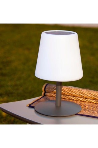 Lampe de table solaire LED Standy tiny solar - Blanc et noir