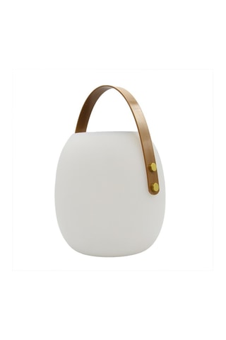 Baladeuse extérieur LED solaire Jimmy - Blanc et marron