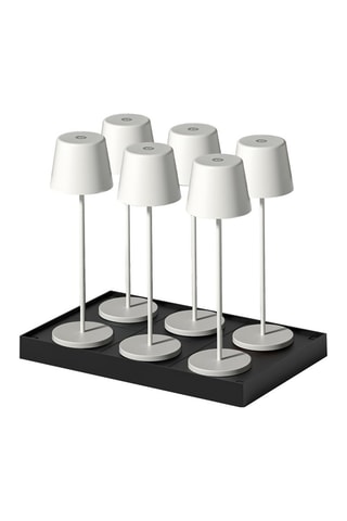 6 lampes de table LED Kelly - Blanc