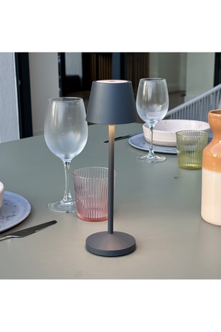 9 lampes de table LED Emily - Gris foncé