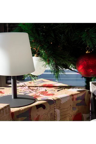 2 lampes LED extérieures standy mini rock - Blanc et noir