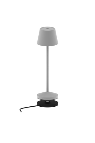 Lampe de table LED rechargeable Emily - Gris clair