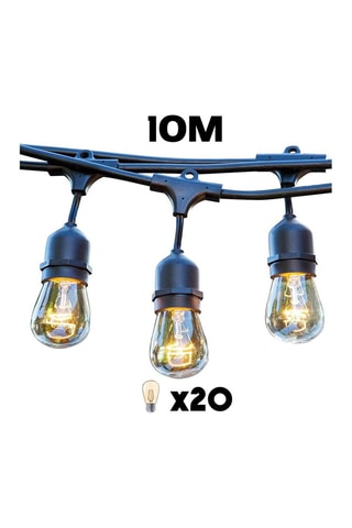 2 guirlandes d’extérieur LED Mafy Light - Blanc chaud - 2 x 1 W