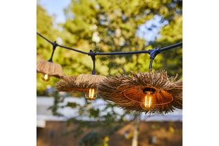 2 guirlandes d'extérieur 14 LED Tahiti - Blanc chaud - 10,2 m