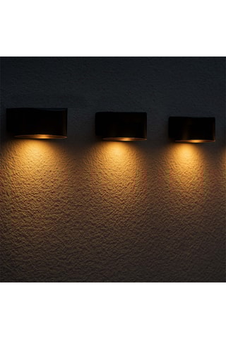 4 appliques murales LED Spotik - 1.8 W - Noir - 8 h d'autonomie - Classe A