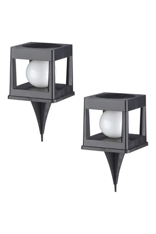 2 lampes LED Cubya - 0.5 W - Noir - 10 h d'autonomie - Classe A