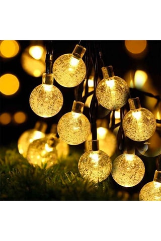 2 guirlandes solaires lumineuses Festy White Festy - Jaune - 580 cm