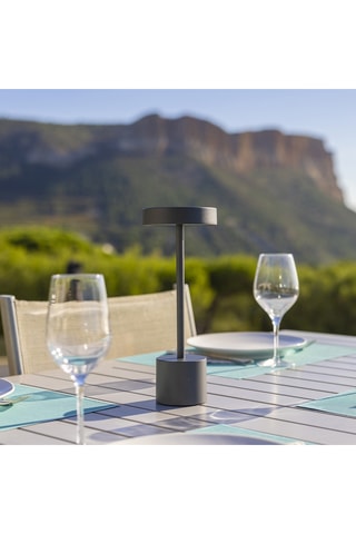 2 lampes à poser LED Roby - 2 W - Gris - 20 h d'autonomie - Classe E