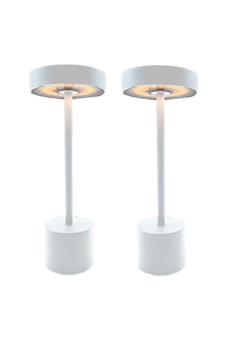 2 lampes à poser LED Roby - 2 W - Blanc - 50 h d'autonomie - Classe E