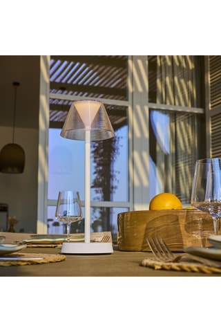 2 lampes à poser LED Beverly - 6 W - Blanc - 5 h d'autonomie - Classe F