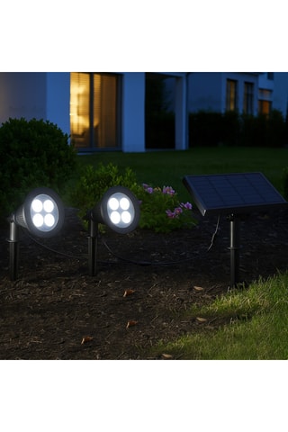 2 luminaires LED Family Spiky - 3 W - Noir - 2 h d'autonomie - Classe A