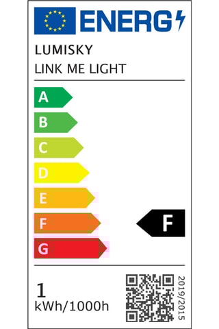 2 luminaires LED Link Me - 10 W - Noir - Classe F