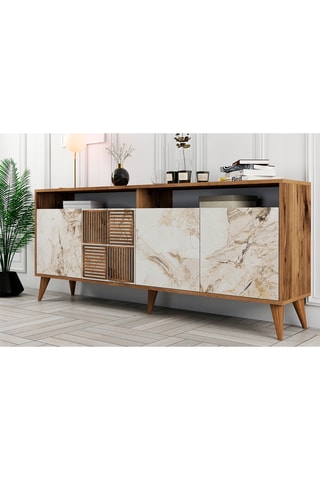 Bahut 4 portes - 180 x 78,6 x 35 cm