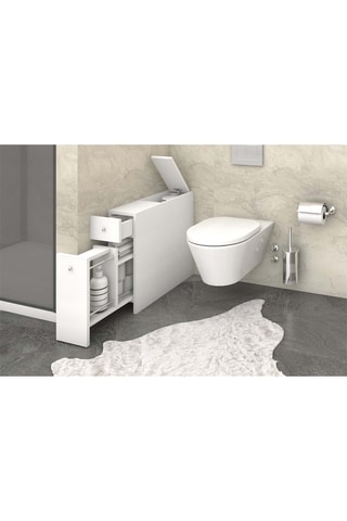 Meuble de salle de bain - 20 x 55 x 60 cm - 19 x 44 x 60 cm
