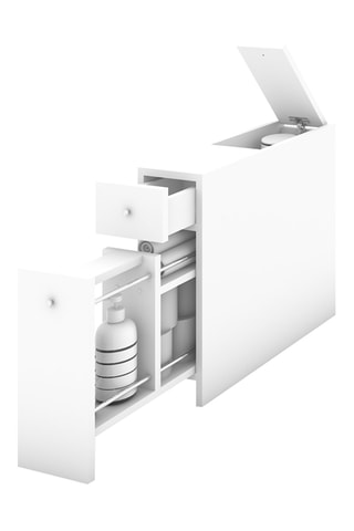 Meuble de salle de bain - 20 x 55 x 60 cm - 19 x 44 x 60 cm