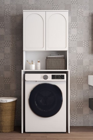 Armoire pour lave-linge 2 portes - 70 x 183,5 x 60 cm