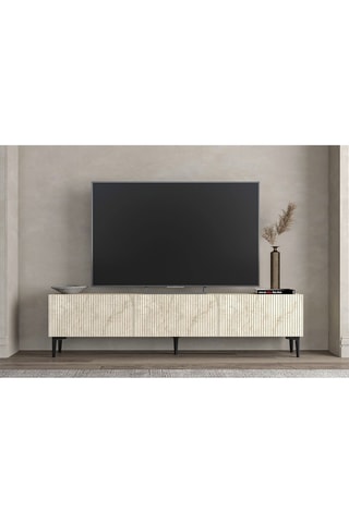 Meuble TV 3 abattants Oscar - 180 x 45 x 31,4 cm