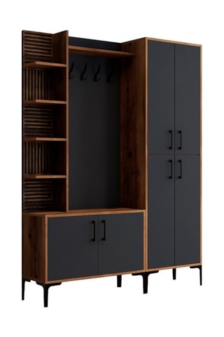 Meuble d'entrée 6 portes - 200 x 150 x 35 cm