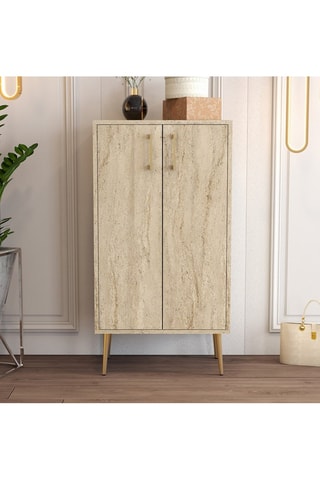 Meubles à chaussures 2 portes Prag - 60 x 111 x 35 cm